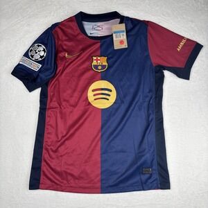 CUSTOM FC Barcelona Pedri #8 UEFA Champions League Soccer Jersey size M